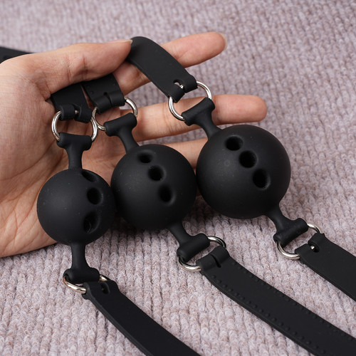 Silicone gag boule ouverte - de,