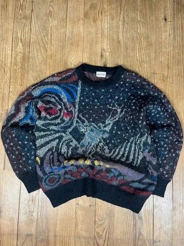 Pull maille vintage laine