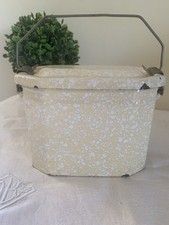 Ancienne Gamelle De Chantier Métal Emaillé Vintage 