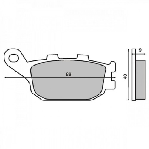 Plaquettes arrière yamaha fz6 - plaquettes,