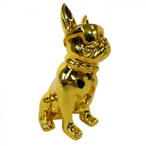 Statue chien bouledogue