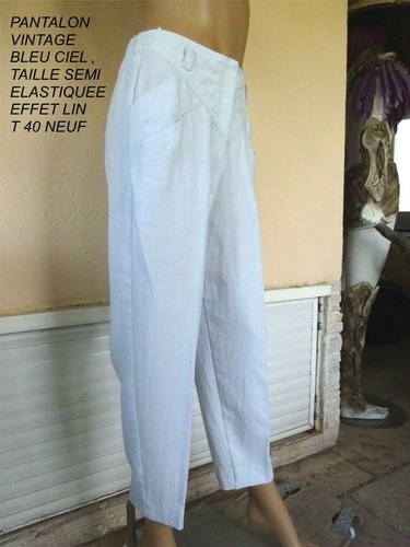 Pantalon habille bleu - habille, ciel