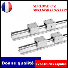 SBR16/12/SBR20/25/10 Glissière Linéaire Rail +SBR10/12/16/20/25UU roulement Bloc