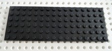 Lego Black Plate 6x16 ref 3027