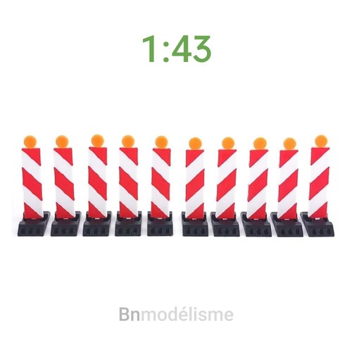 Lot balises temporaires - 10,