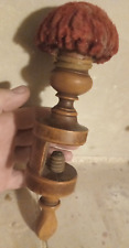 Ancien Pique Aiguilles Porte Epingles Bois tourné Buis Couturière Art Populaire