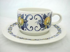 * VILLEROY & BOCH TASSE ET SA SOUCOUPE CADIZ CLACQUESIN CALVADOS 4 cm x 6.5 cm Ø