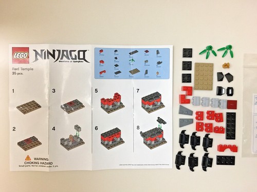 Lego ninjago red temple - lego,