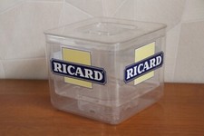 GRAND BAC A GLACE RICARD sceau à glaçons  / ANCIEN LOGO / DECO BAR