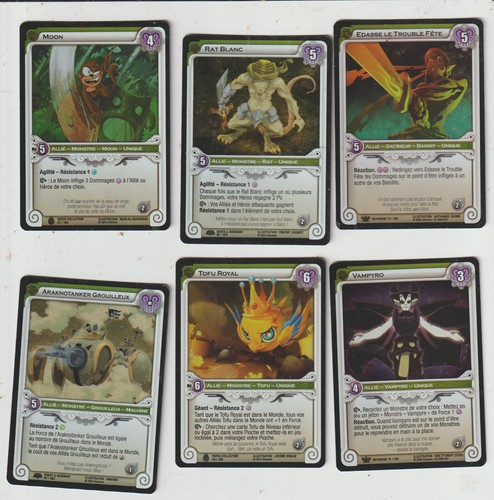 Lot cartes rares foil - x6,