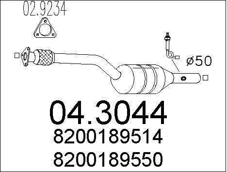 Catalyseur renault grand - catalyseur,