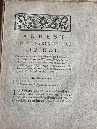 Lot actes royaux 1779 1783 - royaux, 1779-1783