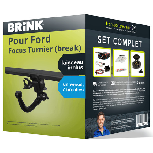 Attelage amovible brink pour - brink,