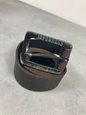 Ceinture cuir noir vintage