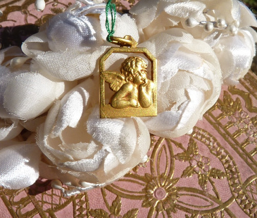 Médaille ancienne baptême - de,