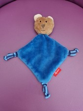 Doudou Ours Plat Sigikid Bleu