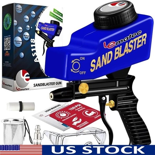Air powered soda blaster - soda,