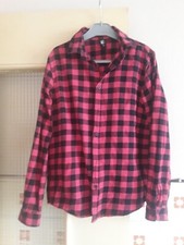 Chemise à carreaux Rouge/Noir m. longues Enfants Unisexe Très bon état 