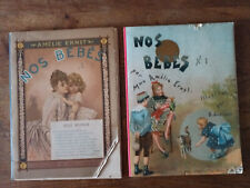 Vers 1891*AMELIE ERNST*IMAGERIE PELLERIN*NOS BEBES N° 1 et 2*REGAMEY*BORIONE