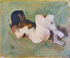 Philippe CARA COSTEA (1925-2006) HsT 54x65cm Nu Jeune peinture École de Paris 