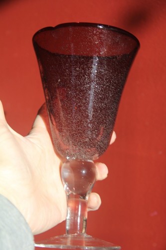Amici bubble glass purple