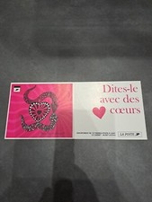 Carnet timbres DITES LE AVEC DES COEURS YVES SAINT LAURENT  NEUF non plié