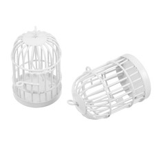  2 Pcs Cage Oiseau Decorative