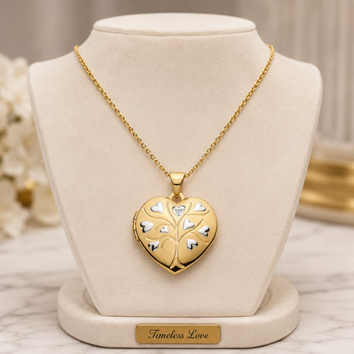 Pendentif médaillon arbre - , de