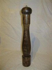 ? Vintage Ancien GRAND MOULIN À POIVRE 40cm en BOIS Poivrière no Salière Sel