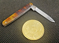 Canif Couteau de poche miniature  manche style écaille