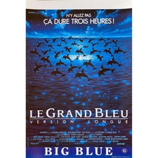 LE GRAND BLEU VERSION LONGUE Affiche de film  - 32x50 cm. - 1998 - Jean Reno, Lu