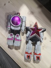 2 Power Rangers Deluxe Super Zeo Megazord Part: Red Star Zord 1996 Bandai