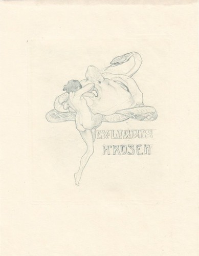Exlibris livre heliogravure - exlibris,