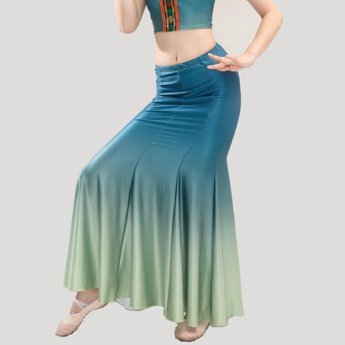 Femme folk paon - 1x,