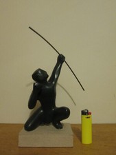 TOP SCULPTURE ARCHER DESIGN FIN XX MINI STATUE STYLE CUBISTE ART ART DECO 1930