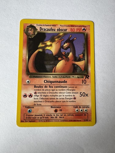 Carte pokémon dracaufeu - carte,