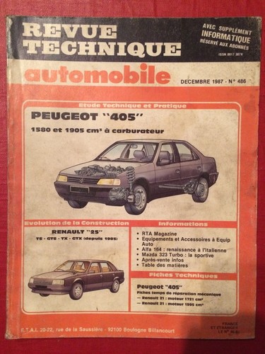 Revue technique automobile - revue,