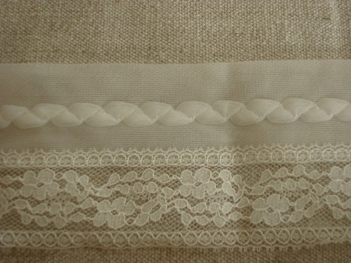 Ancien galon dentelle vintage - dentelle,
