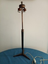 RARE lampe vintage gainé cuir  Jacques Adnet 1950