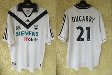 Maillot GIRONDINS DE BORDEAUX 2002 ADIDAS vintage DUGARRY blanc away shirt XL