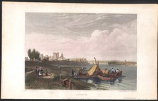 1840 Gravure aquarellée