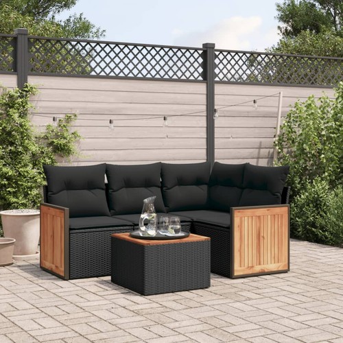 Salon jardin avec coussins - jardin,