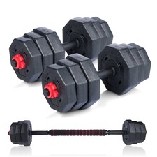 Umbro Jeu d'Haltères 19Pcs 20 KG - Haltères et Barbell Réglables - Poids de 1,25
