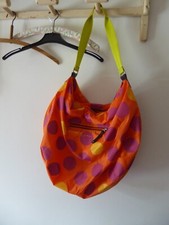 BENSIMON Grand sac cabas XXL Leger polyamide bandoulière orange et fluo