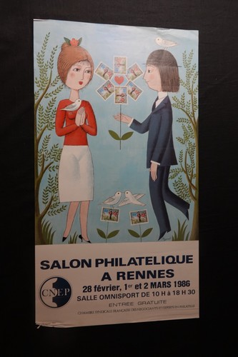 Affiche salon philatelique - affiche,