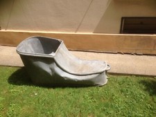 Baignoire sabot en zinc décoration déco salle de bain jardin loft château 