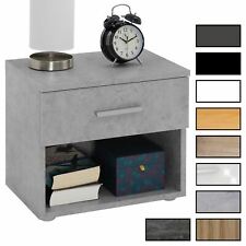 Table de chevet table de nuit avec 1 tiroir et 1 niche casier ouvert en mélaminé