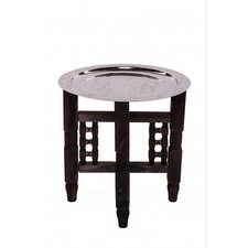 Table Orientale Mehdia - Couleur Argentée, 40Cm