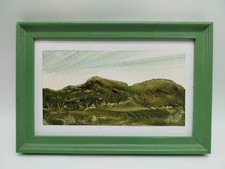 Tableau Peintre Cellulosique Sur Bristol Georges Kihm Paysage 