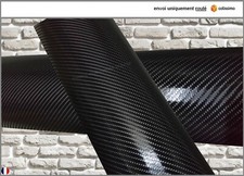 film vinyle carbone 4D noir thermoformable sticker adhésif covering 152cm x 30cm